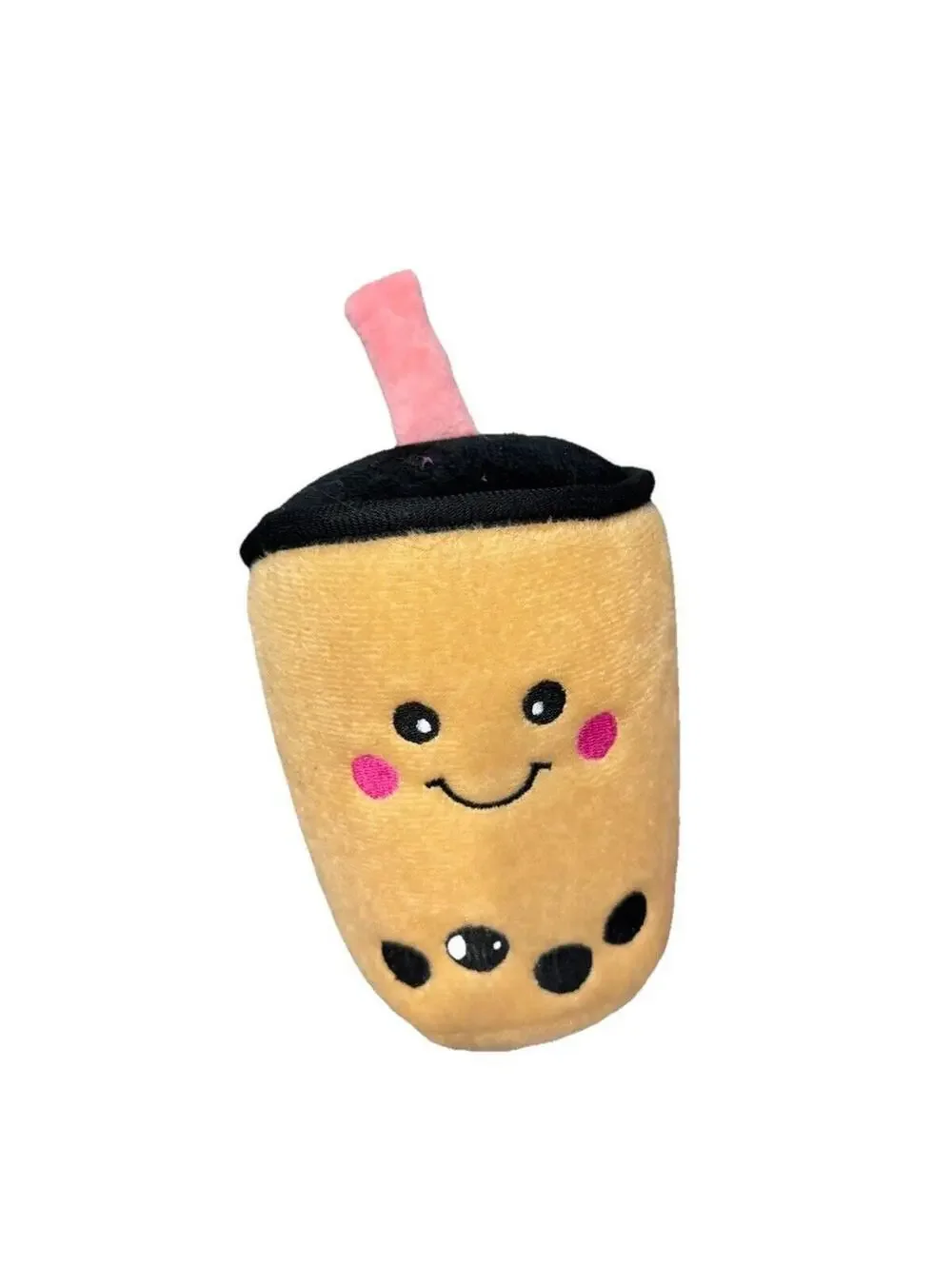 (RGB3) ZippyPaws - NomNomz Plush Squeaker Dog Toy for The Foodie Pup Boba Milk